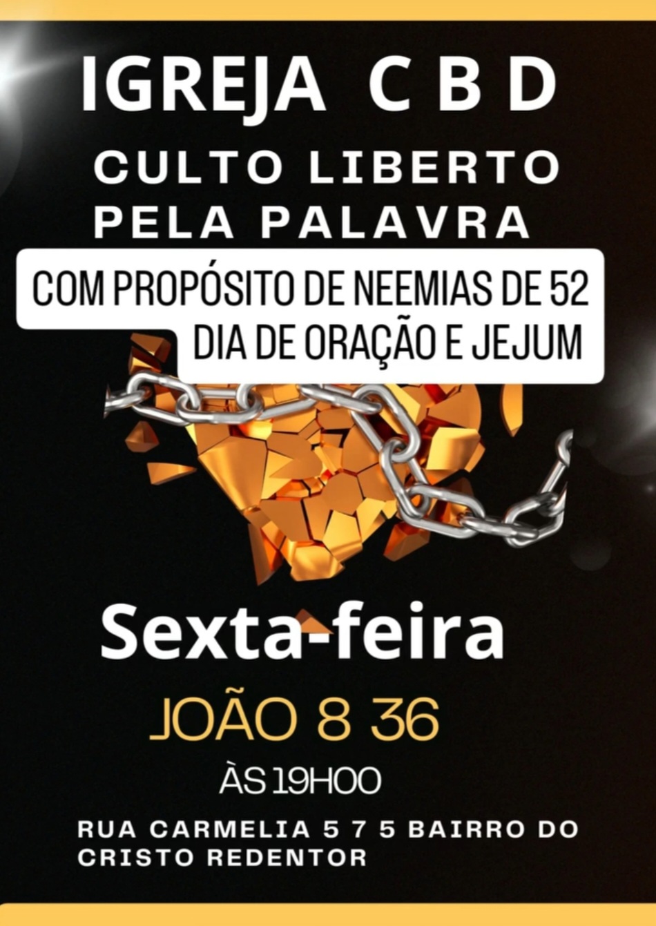 Culto de sexta feira